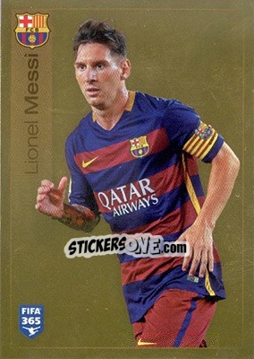 Sticker Lionel Messi - FIFA 365: 2015-2016 n. 359 - Panini