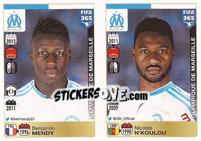 Cromo Benjamin Mendy / Nicolas N'Koulou