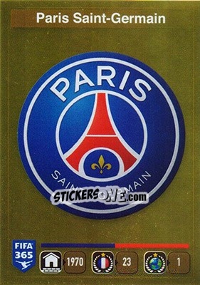 Sticker Logo Paris Saint-Germain - FIFA 365: 2015-2016 n. 431 - Panini