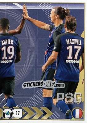 Figurina Paris Saint-Germain Team - FIFA 365: 2015-2016 - Panini