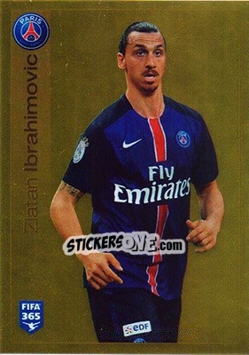 Sticker Zlatan Ibrahimovic - FIFA 365: 2015-2016 n. 449 - Panini