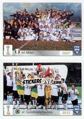 Sticker 2007: AC Milan - 2012: SC Corinthians Paulista - FIFA 365: 2015-2016 - Panini