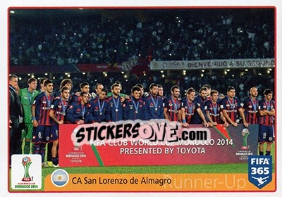 Sticker 2014 - CA San Lorenzo de Almagro - FIFA 365: 2015-2016 n. 29 - Panini