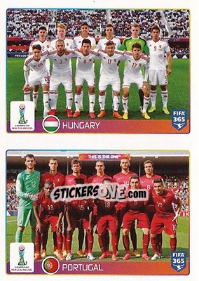 Sticker Hungary - Portugal - FIFA 365: 2015-2016 - Panini