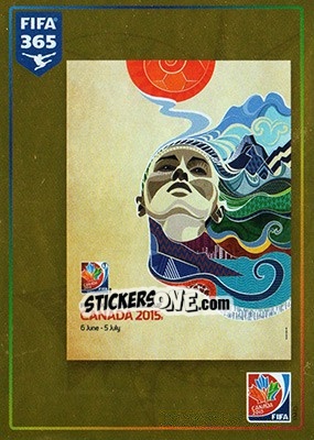 Sticker FIFA Women s World Cup Official Poster - FIFA 365: 2015-2016 n. 64 - Panini