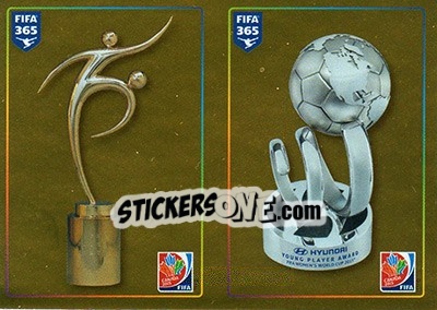 Sticker Fifa Fair Play Award / Hyundai Young Player Award - FIFA 365: 2015-2016 n. 65 - Panini