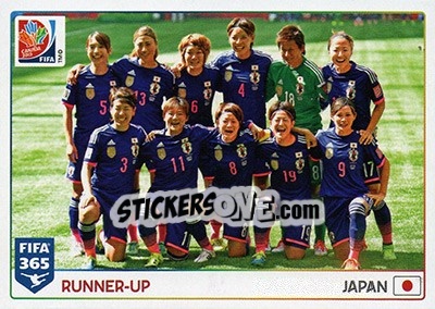 Figurina Runner-Up / Japan - FIFA 365: 2015-2016 - Panini