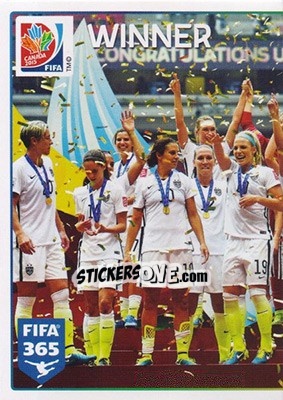 Sticker Winner - USA - FIFA 365: 2015-2016 - Panini