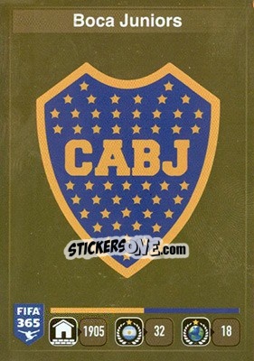 Sticker Logo Boca Juniors - FIFA 365: 2015-2016 n. 71 - Panini