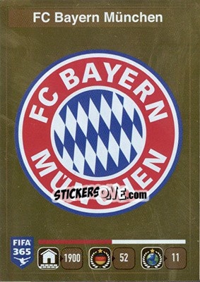 Sticker Logo FC Bayern München - FIFA 365: 2015-2016 n. 461 - Panini