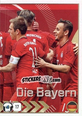 Sticker FC Bayern München Team - FIFA 365: 2015-2016 n. 478 - Panini