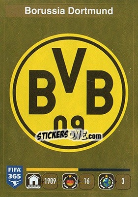 Sticker Logo Borussia Dortmund - FIFA 365: 2015-2016 n. 491 - Panini