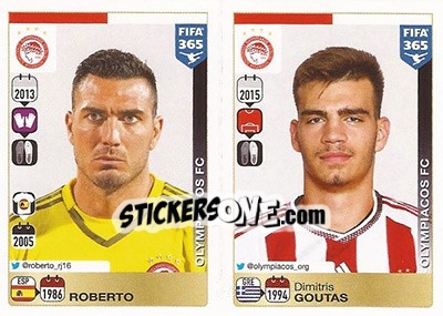 Figurina Roberto / Dimitris Goutas - FIFA 365: 2015-2016 - Panini