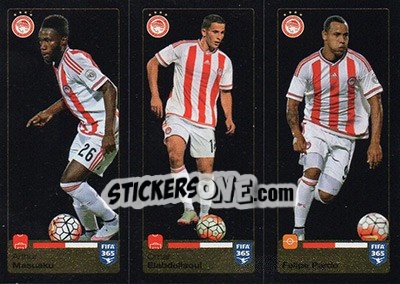 Sticker Arthur Masuaku / Omar Elabdellaoui / Felipe Pardo - FIFA 365: 2015-2016 n. 533-534-535 - Panini