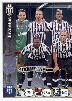 Sticker Juventus Team - FIFA 365: 2015-2016 - Panini
