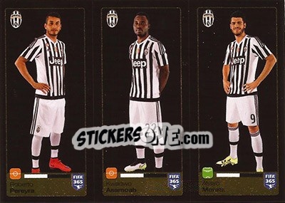 Sticker Roberto Pereyra / Kwadwo Asamoah / Álvaro Morata - FIFA 365: 2015-2016 n. 570-571-572 - Panini