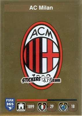 Cromo Logo AC Milan - FIFA 365: 2015-2016 - Panini