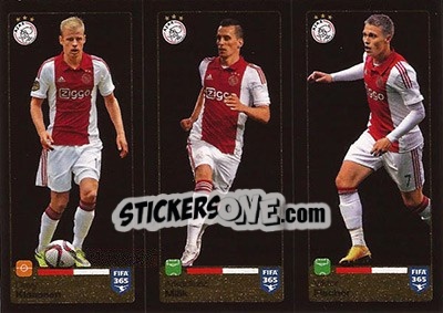 Sticker Davy Klaassen / Arkadiusz Milik / Viktor Fischer - FIFA 365: 2015-2016 - Panini