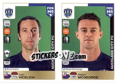 Figurina Ivan Vicelich / Adam McGeorge - FIFA 365: 2015-2016 - Panini