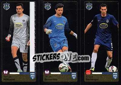 Sticker Tamati Williams / Jacob Spoonley / Ángel Berlanga - FIFA 365: 2015-2016 - Panini