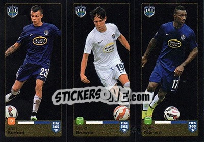 Sticker Sam Burfoot - David Browne - João Moreira - FIFA 365: 2015-2016 - Panini