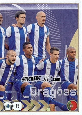 Sticker FC Porto Team - FIFA 365: 2015-2016 n. 718 - Panini