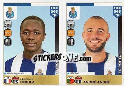 Sticker Giannelli Imbula / André André - FIFA 365: 2015-2016 - Panini
