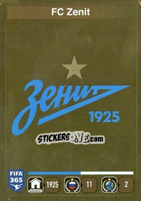 Sticker Logo FC Zenit - FIFA 365: 2015-2016 n. 731 - Panini