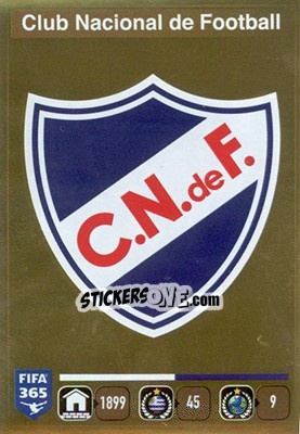 Sticker Logo Club Nacional de Football - FIFA 365: 2015-2016 - Panini