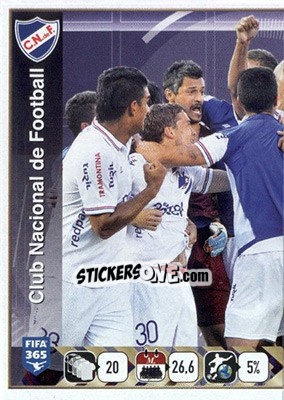 Sticker Club Nacional de Football Team - FIFA 365: 2015-2016 n. 807 - Panini