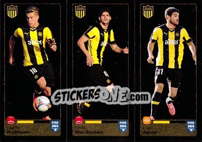 Sticker Gianni Rodríguez / Emilio Mac Eachen / Luis Aguiar - FIFA 365: 2015-2016 n. 833-834-835 - Panini