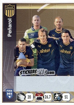 Sticker Peñarol Team - FIFA 365: 2015-2016 n. 837 - Panini