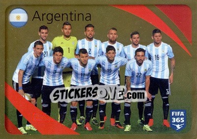 Sticker Argentina - FIFA 365: 2015-2016 - Panini