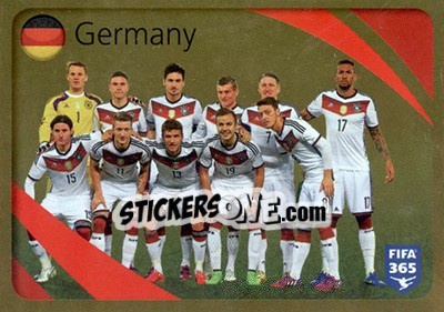 Sticker Germany - FIFA 365: 2015-2016 n. 853 - Panini