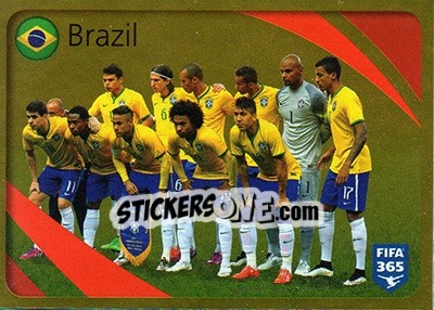 Sticker Brazil - FIFA 365: 2015-2016 n. 855 - Panini