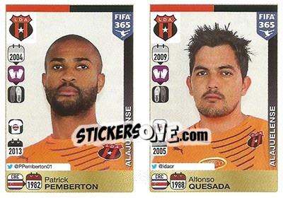 Sticker Patrick Pemberton / Alfonso Quesada - FIFA 365: 2015-2016 n. A2-A3 - Panini