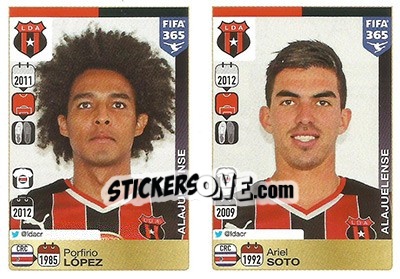 Sticker Porfirio López / Ariel Soto - FIFA 365: 2015-2016 - Panini