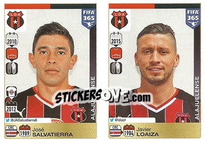 Sticker José Salvatierra / Javier Loaiza - FIFA 365: 2015-2016 - Panini