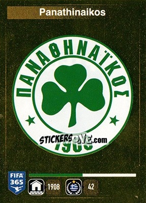 Sticker Logo Panathinaikos - FIFA 365: 2015-2016 n. C1 - Panini