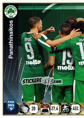 Cromo Panathinaikos Team - FIFA 365: 2015-2016 - Panini