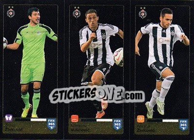 Sticker Živko Živkovic / Miroslav Vulicevic / Andrija Živkovic - FIFA 365: 2015-2016 - Panini