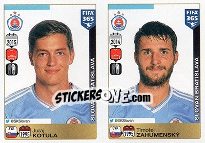 Sticker Juraj Kotula-Timotej Záhumenský - FIFA 365: 2015-2016 - Panini