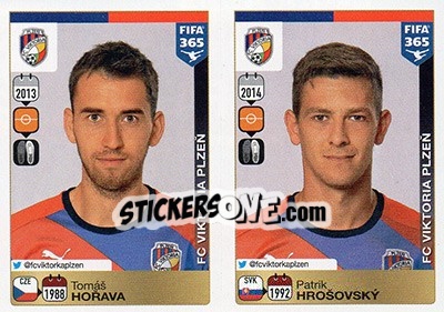 Cromo Tomáš Hořava-Patrik Hrošovský - FIFA 365: 2015-2016 - Panini