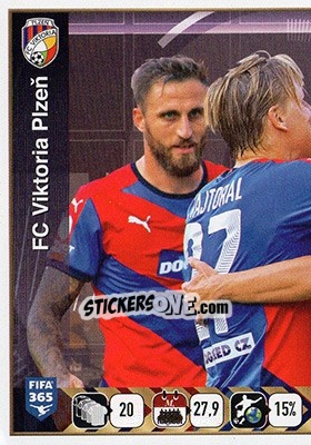 Sticker Victoria Plzen Team - FIFA 365: 2015-2016 n. E47 - Panini