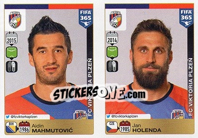 Figurina Aidin Mahmutovic / Jan Holenda - FIFA 365: 2015-2016 n. E59-E60 - Panini