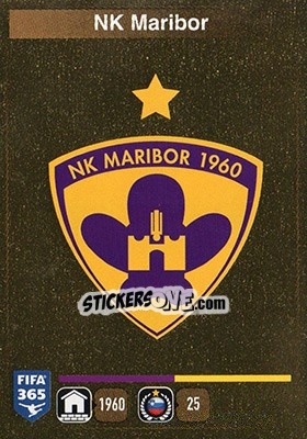 Sticker Logo NK Maribor - FIFA 365: 2015-2016 - Panini