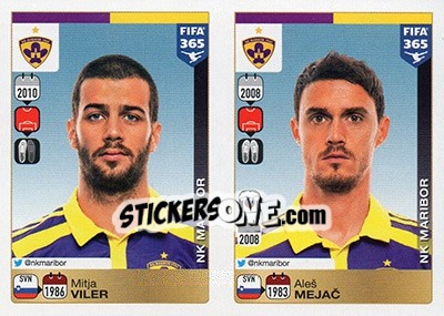 Sticker Mitja Viler-Aleš Mejac - FIFA 365: 2015-2016 - Panini