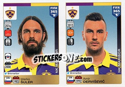 Sticker Marko Šuler-Amir Derviševic - FIFA 365: 2015-2016 - Panini