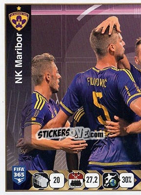Sticker NK Maribor Team - FIFA 365: 2015-2016 n. F17 - Panini