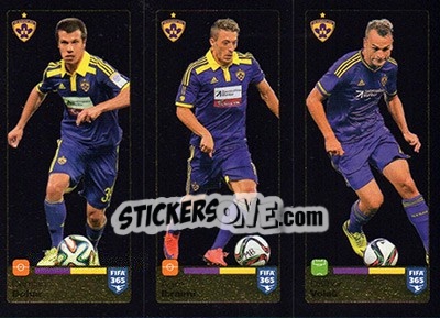 Figurina Damjan Bohar-Agim Ibraimi-Dalibor Volaš - FIFA 365: 2015-2016 n. F20-F21-F22 - Panini